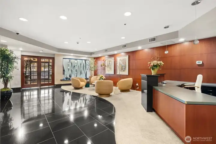 Common lobby entry area