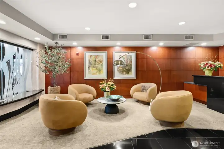 Common lobby entry area