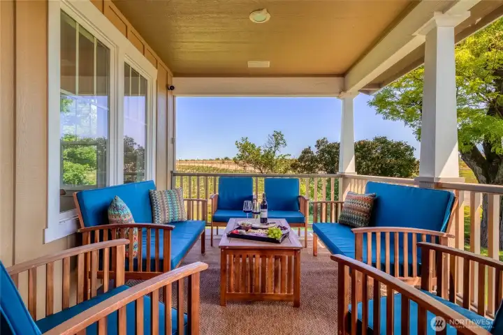 Front porch for morning coffee