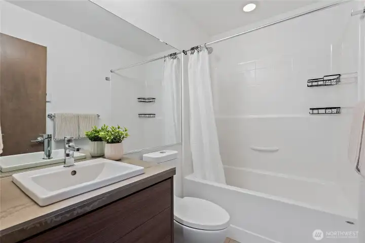 Full bath on the second floor.