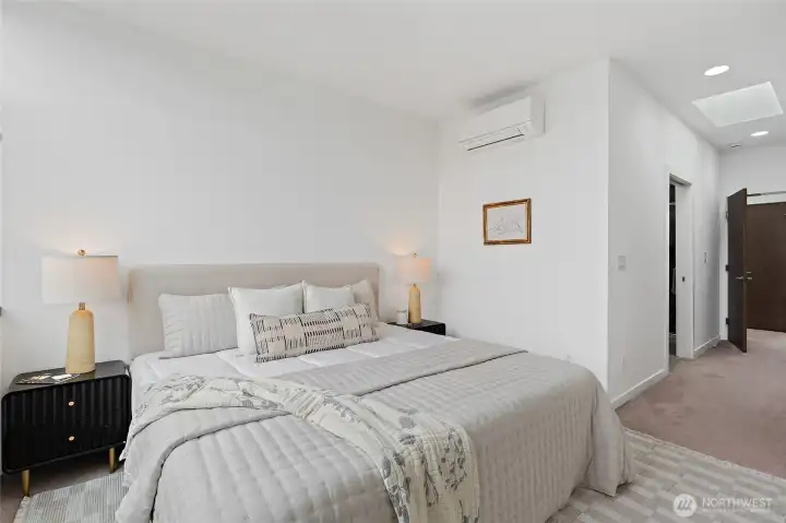 Roomy primary suite.