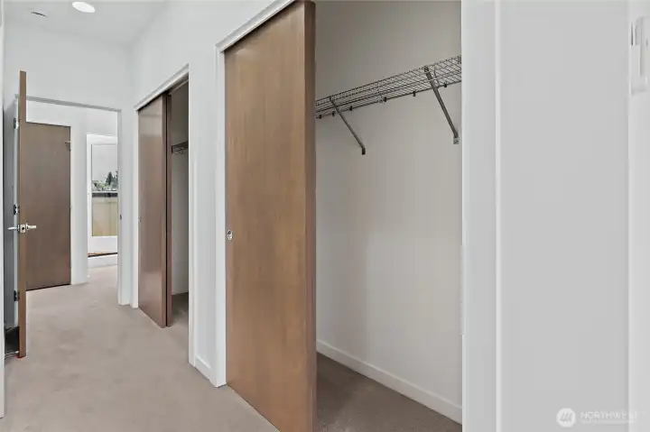 Lots of closet space.