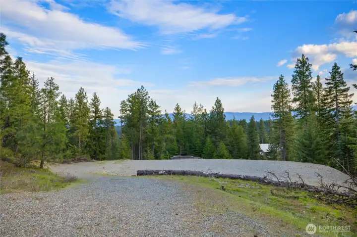 View from the top of the driveway.