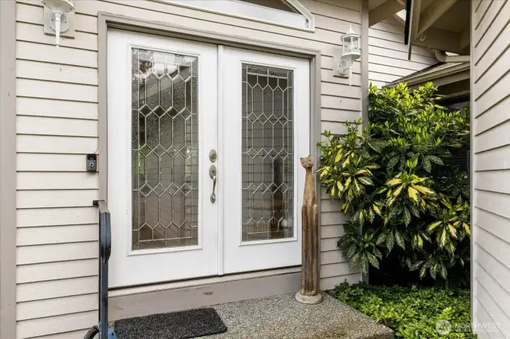 French door from living room