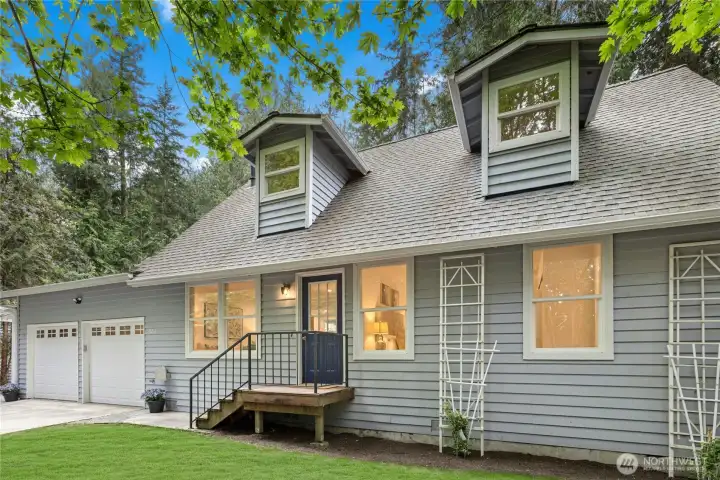 Large 2 car attached garage!