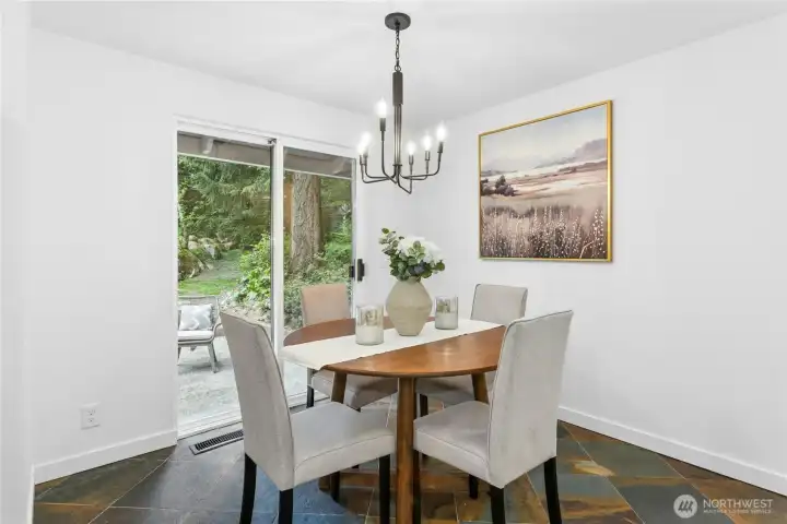 Dining room opens to patio for great indoor/outdoor living!