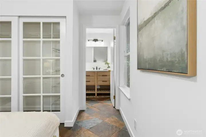Same electric heated floors with Zones in each room lead into your ensuite bath!