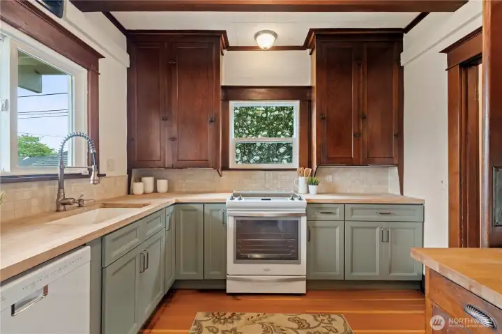 Original upper cabinetry