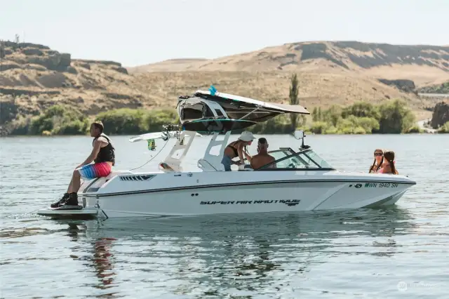The Columbia River is accessed just down the road at the launch & ready for all your water sport needs