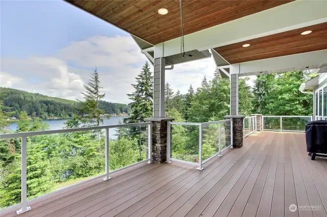 View of your deck off of the kitchen and great room.