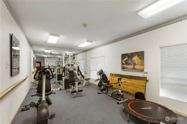 Cabana exercise room