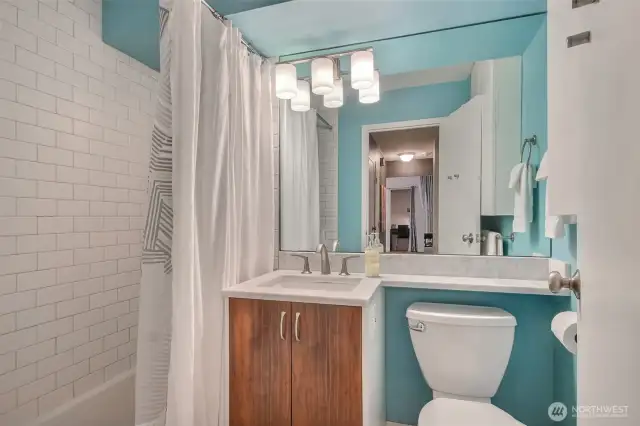 Updated bathroom.