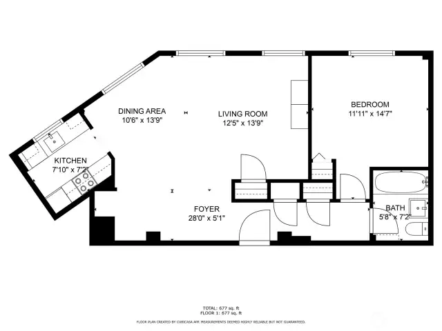 Floor plan with dimensions. Buyer to verify.