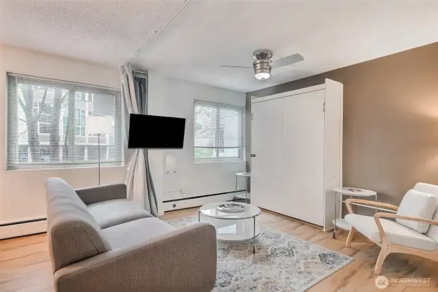 All furnishings come with unit.
