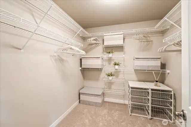 Primary walk-in closet