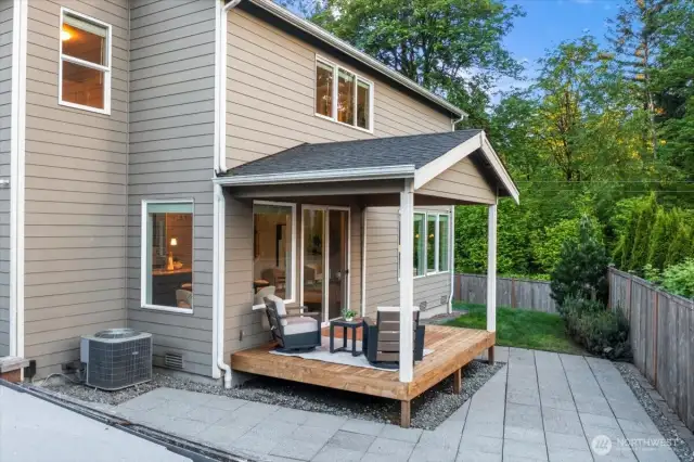 Outside, you will enjoy the covered porch, patio and green space