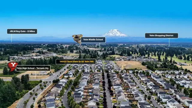 Great location - walking distance to Yelm High School. Close to shopping and dining, and an easy commute to JBLM and Olympia.