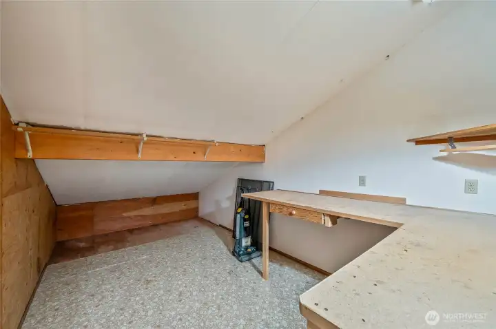Additional storage or hobby room connected to unit