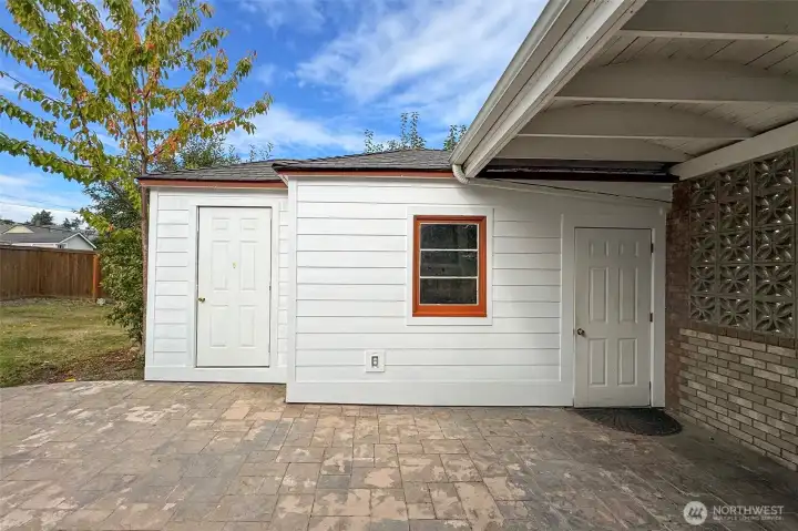 Rebuilt Garage and Storage