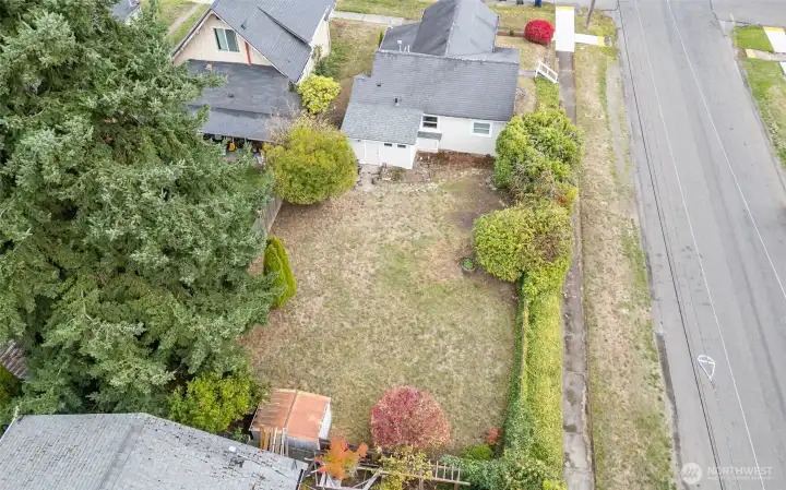 You will love how large and private this backyard feels!