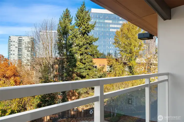 enjoy city views from your private deck