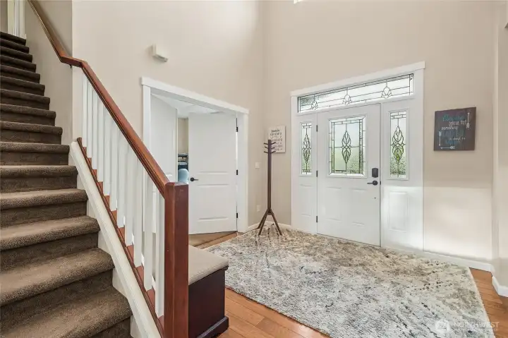 Beautiful hardwood flooring flows throughout the main level, adding warmth and sophistication. The open feel enhances both daily living and entertaining.