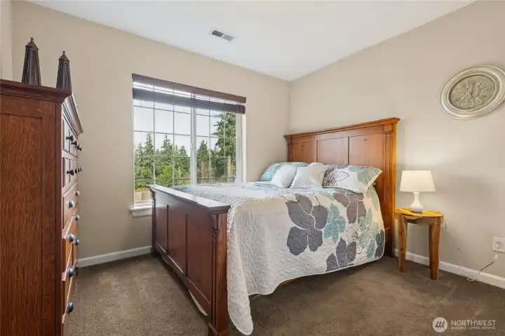 Bedroom #2 Additional bedrooms are generously sized, offering comfort for family or guests.