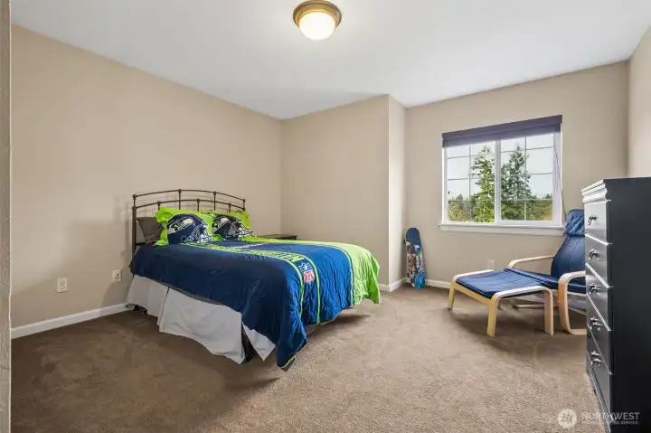 Bedroom #3. Each bedroom provides ample closet space and natural light.