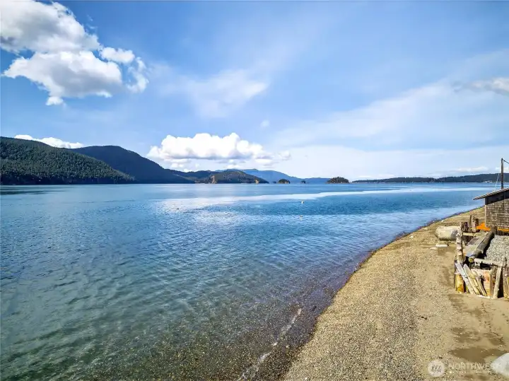 Beach with Views of Cypress and Cone Islands