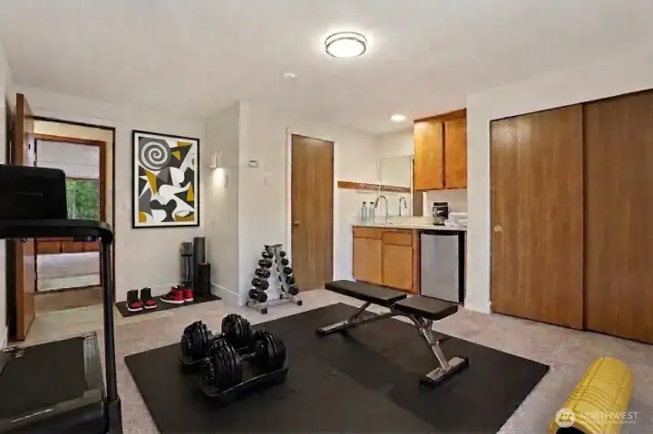 Studio #1, top floor. Virtually staged