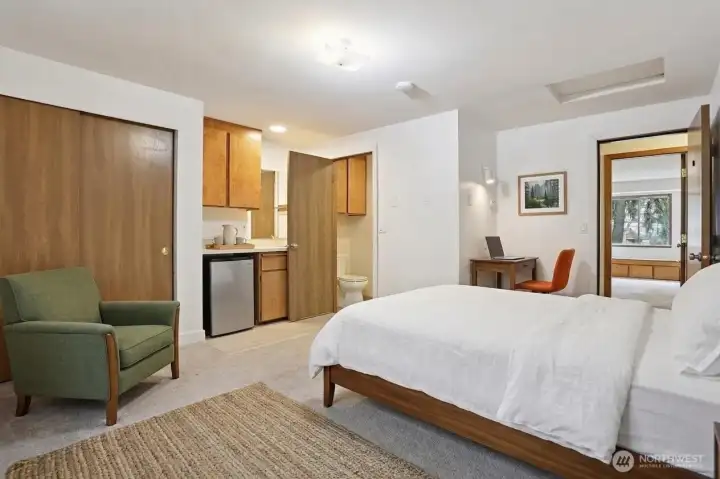 Studio # 2, top floor. Virtually staged