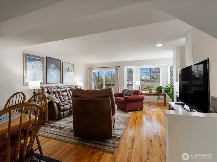 Gleaming hardwood floors.