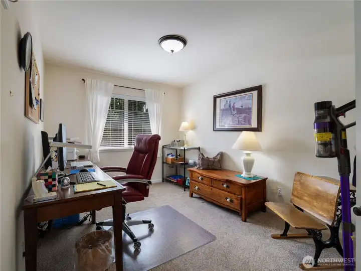 The third bedroom, here used as an office is great for a guest room, or whatever your needs may be.