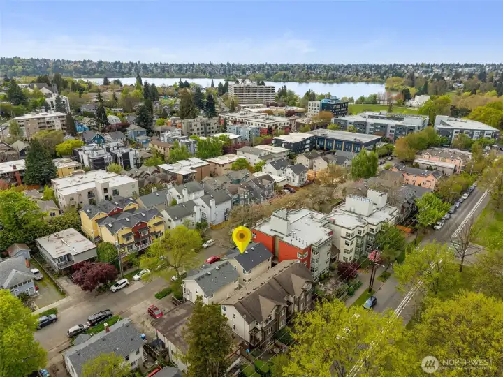 enjoy the 2.8 mile path around the lake by foot or wheels, play pickle ball or swim at the community center, explore the sports fields, 3 hole Pitch and Putt or learn to row at the Green Lake Community Boat House!