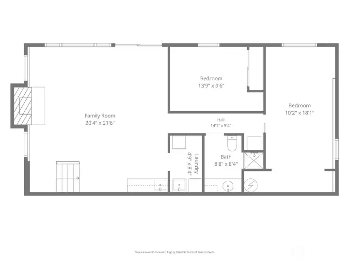 Basement floor plan Basement floor plan