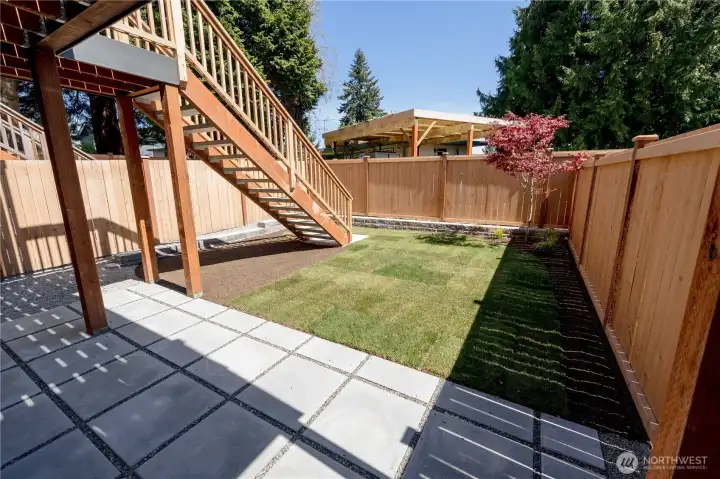 Patio and Yard