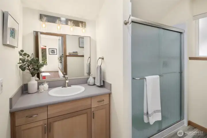 3/4 Bath on the Lower level~
