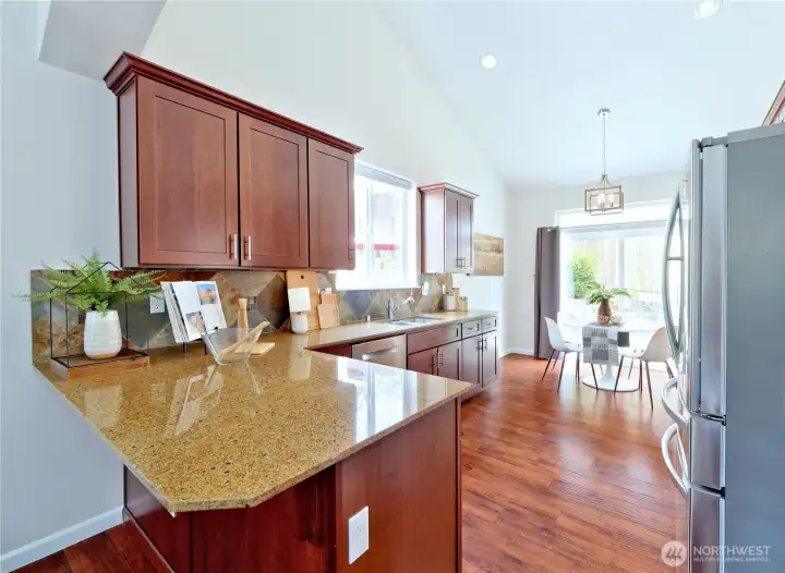 Plenty of counter space and storage