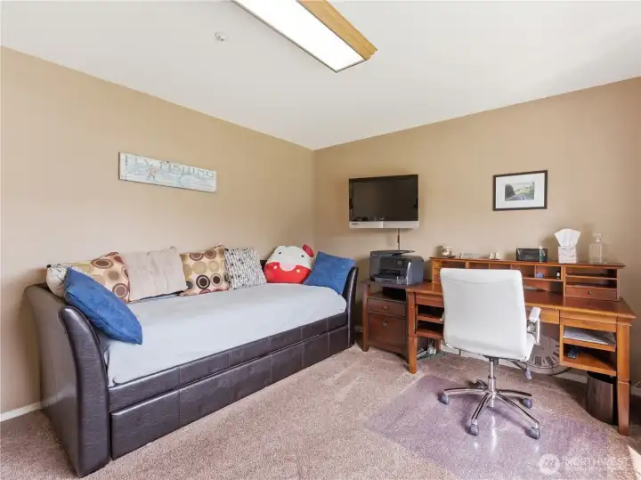 Main-level office ideal for working remotely, studying, or managing household tasks