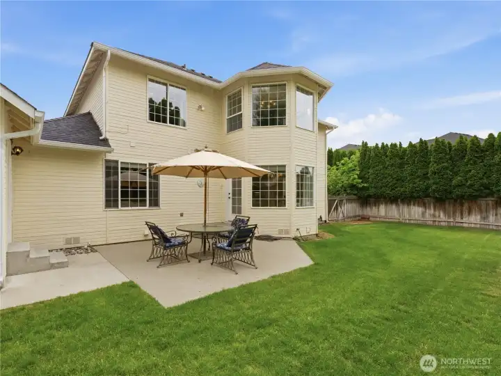 Expansive backyard situated on a generous .38-acre lot with plenty of usable outdoor space.