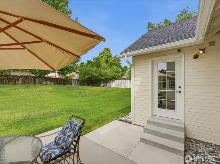 Spacious patio perfect for summer barbecues, outdoor dining, and relaxing evenings.