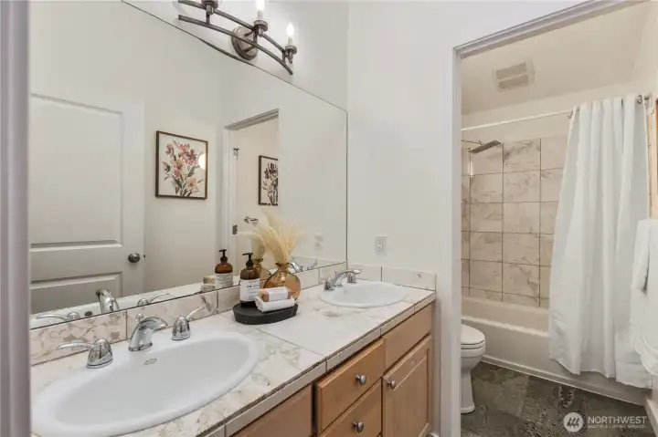 Secondary bath upstairs