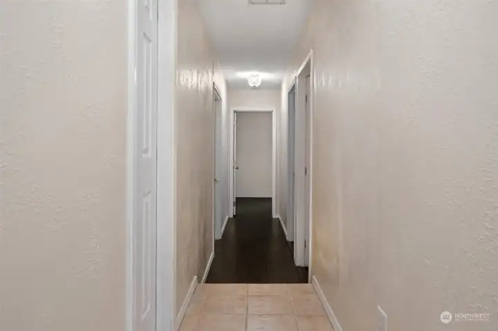 Downstairs Bedroom wing hallway (attached to bathroom)