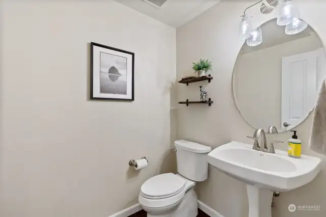 Half bath on main floor.