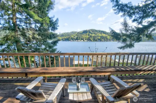 Imagine yourself on the Deck overlooking the Lake in the summer evenings. This could be you!