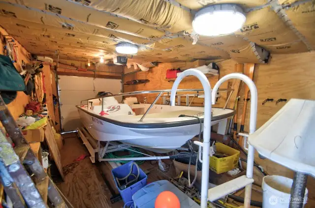 Inside the Boat House. Boat possibly available for a separate bill of sale.