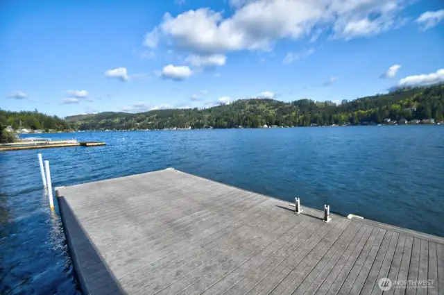 From the Dock View of the Beautiful Summit Lake.