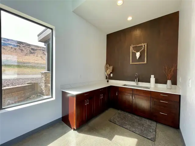 Kitchenette in the Clubhouse.