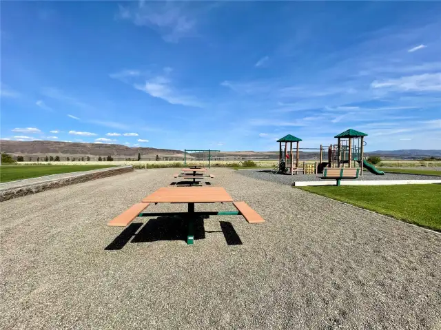 Picnic areas near play structures
