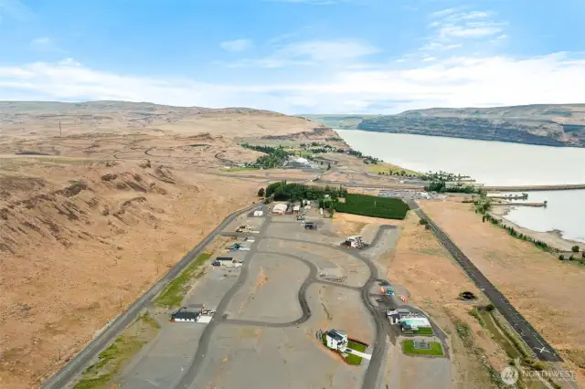 View of Vantage Bay Community looking north